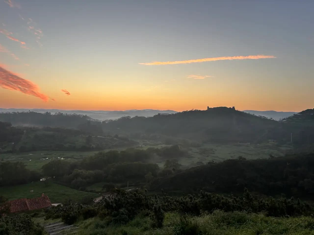 Early morning leaving Aljezur on stages 7 and 8