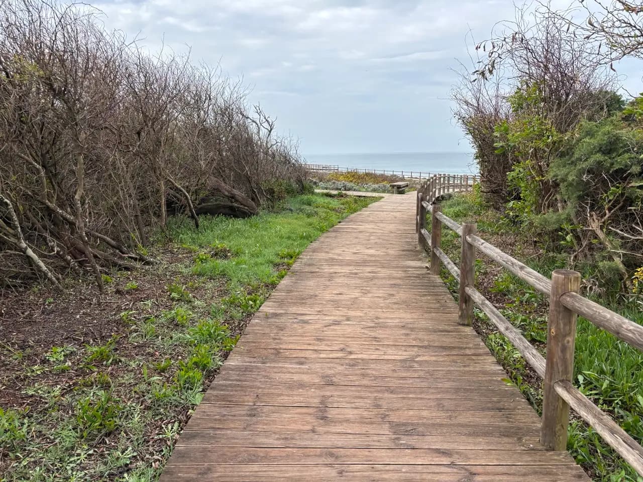 Boardwalk along the water in Vila Nova de Milfontes