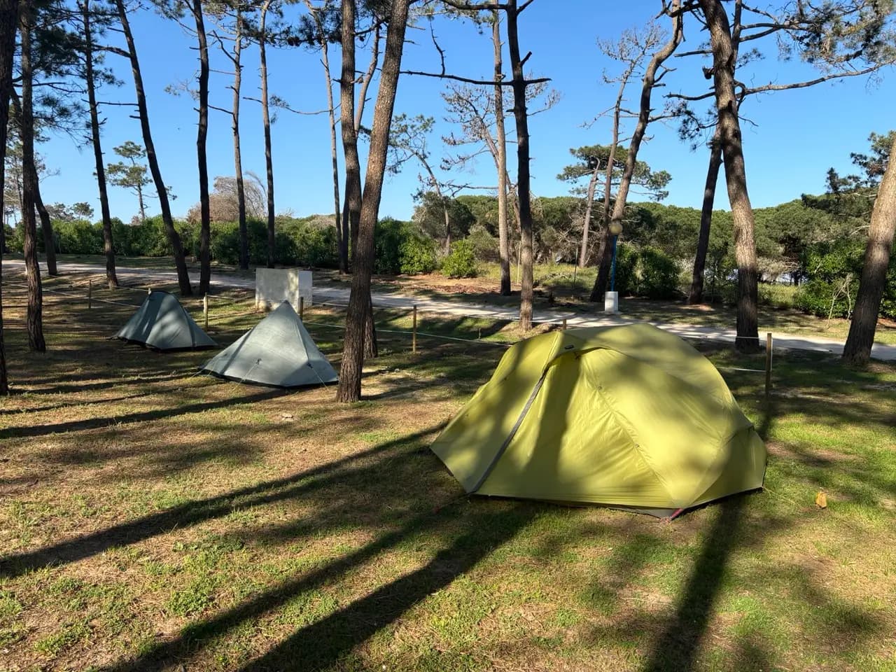 Tents at the campsite outside Sagres