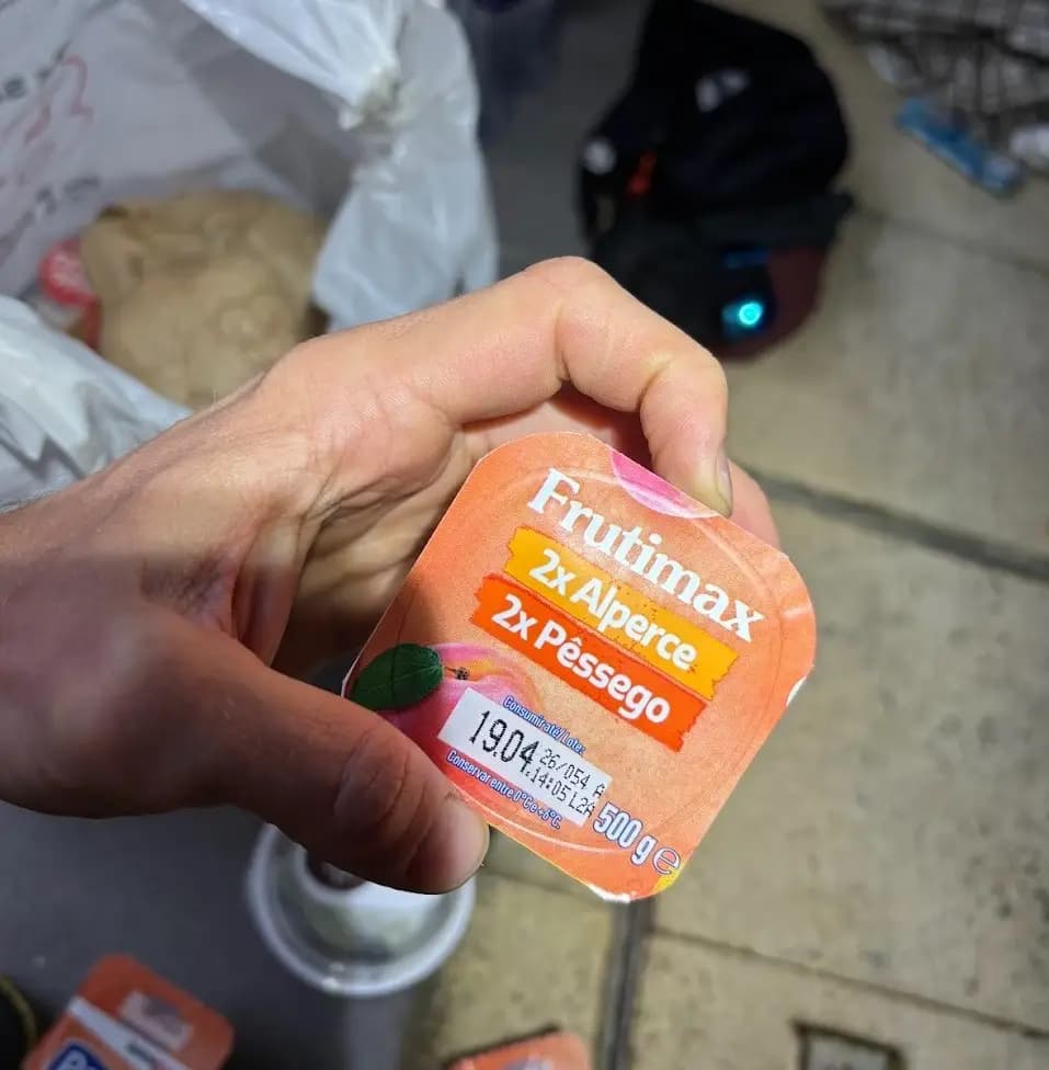 A moment where a spork would have been handy on the trail