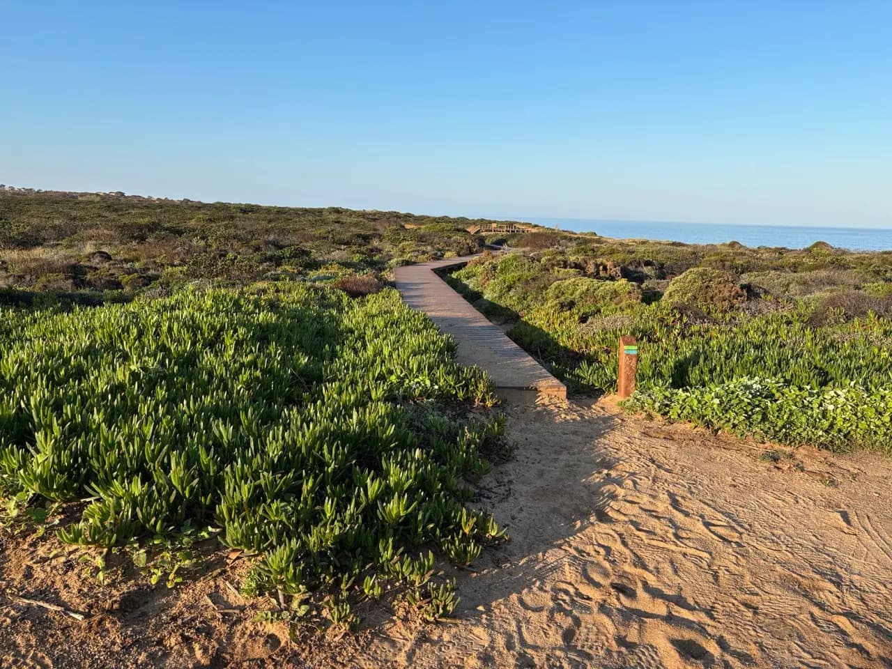 Trail options and the stretch toward Aljezur
