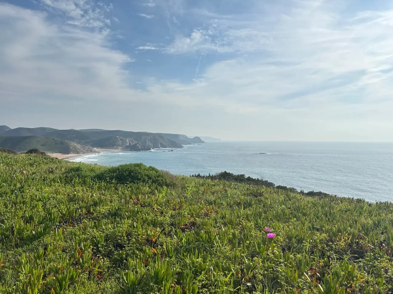 Coastal views toward Arrifana and beyond